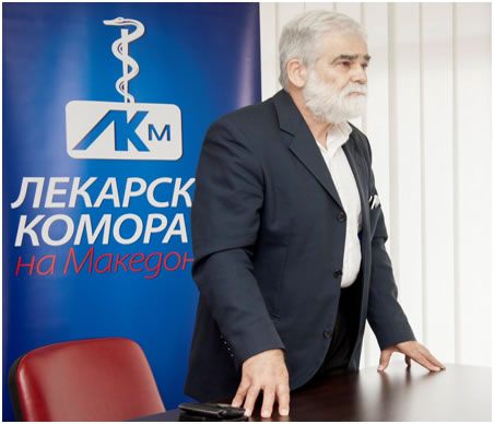 5 јуни 2015,Скопје Лекарска Комора на Македонија во Клуб на Пратеници. Претседател Проф. д-р Кочо Чакалароски